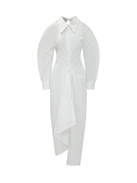 26SS 지방시 미디 원피스 BW22T71642 100 WHITE