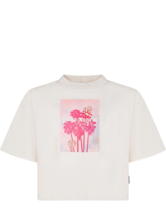 26SS [키즈] 팜앤젤스 티셔츠 PGAA004S26JER002 002 OFF WHITE