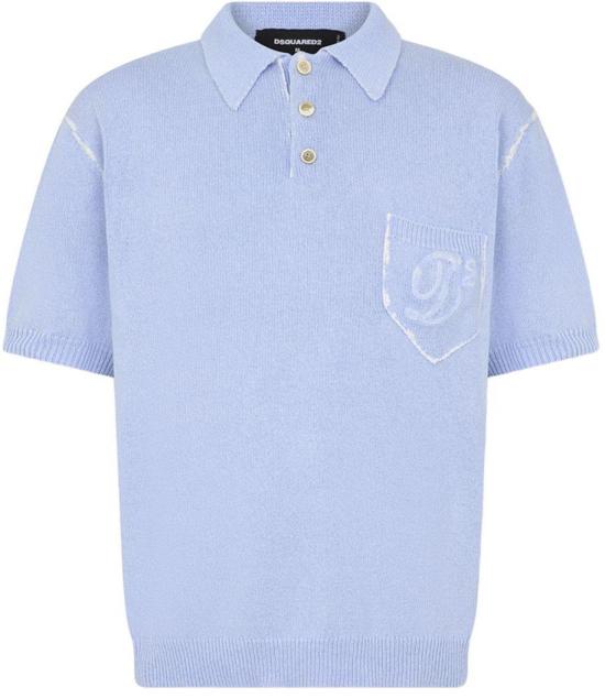 26SS 디스퀘어드2 폴로 티셔츠 S71HA1413D13214481 LICHTBLUE