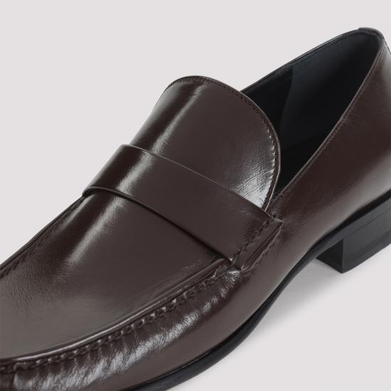 26SS 피비 파일로 맨즈 카프 레더 페니 로퍼 AS91 LT0006 803CH CHOCOLATE - PHOEBE PHILO