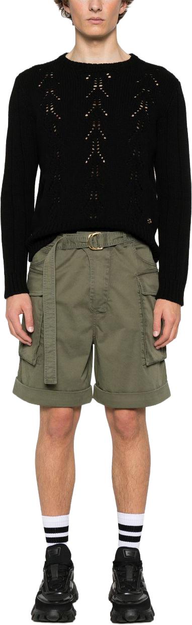  발망 숏팬츠 EH1PA120CF877CW DONKERGREEN - BALMAIN
