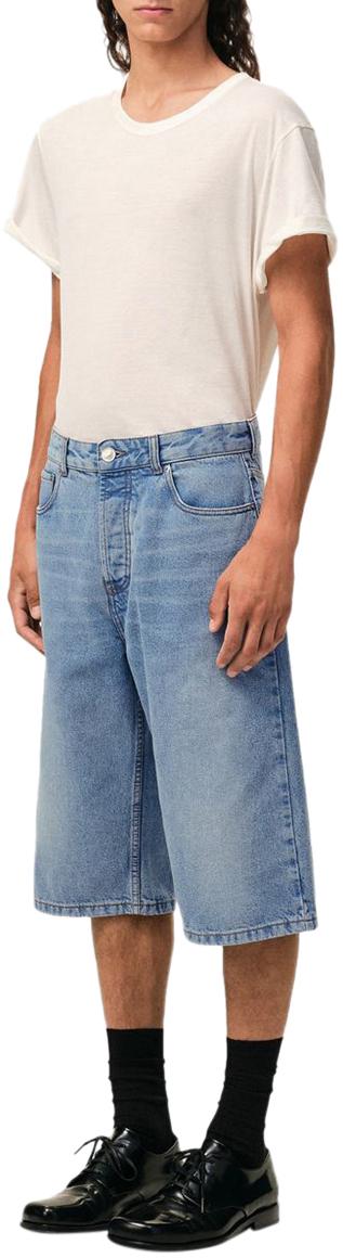 26SS 아미 데님 숏팬츠 HSO838DE0046 BLUE - AMI