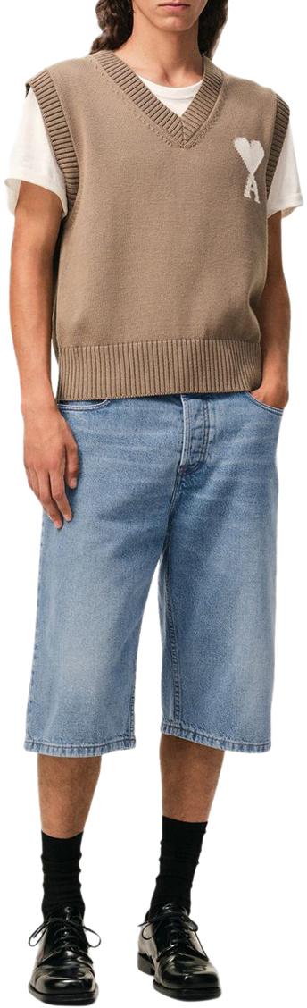 26SS 아미 데님 숏팬츠 HSO838DE0046 BLUE - AMI