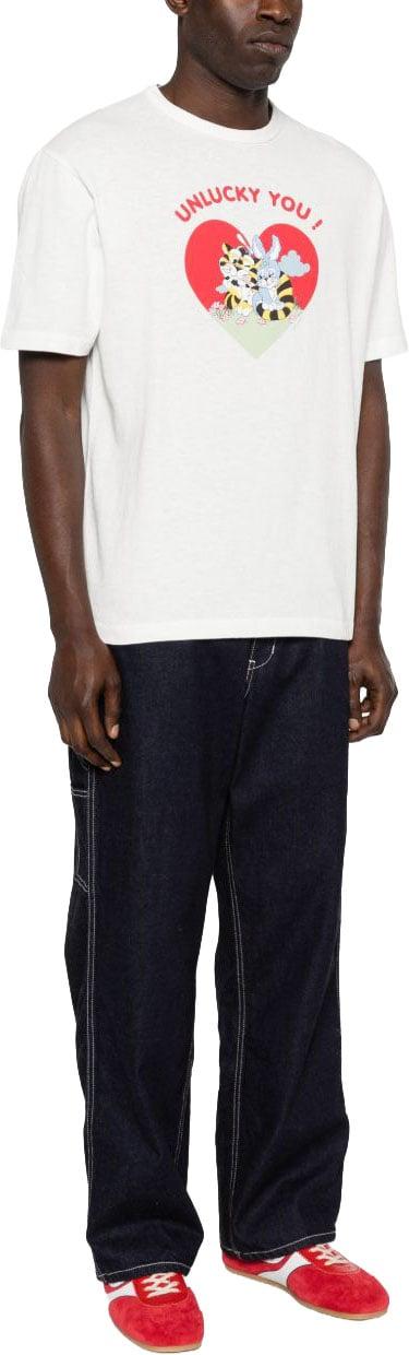 26SS 겐조 Cartoon 티셔츠 FG55TS2104SK02 WHITE - KENZO