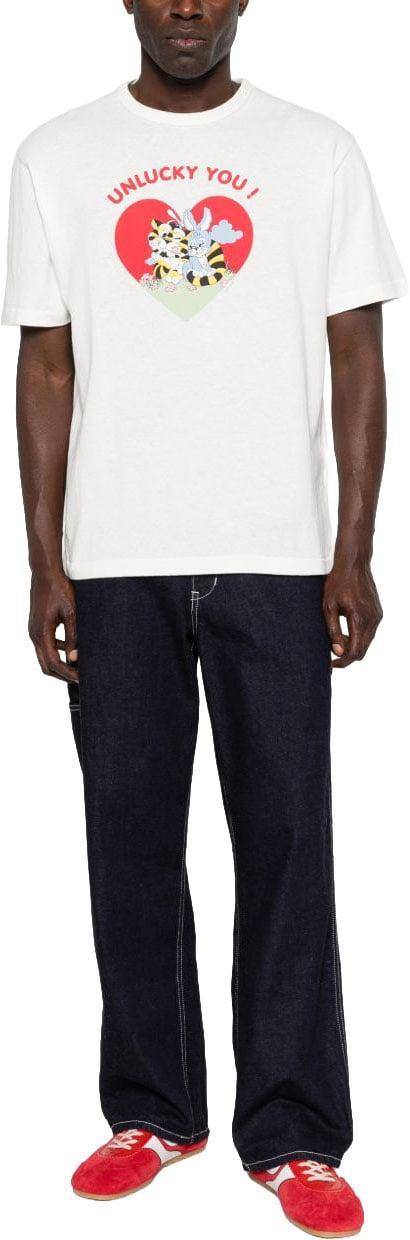 26SS 겐조 Cartoon 티셔츠 FG55TS2104SK02 WHITE - KENZO