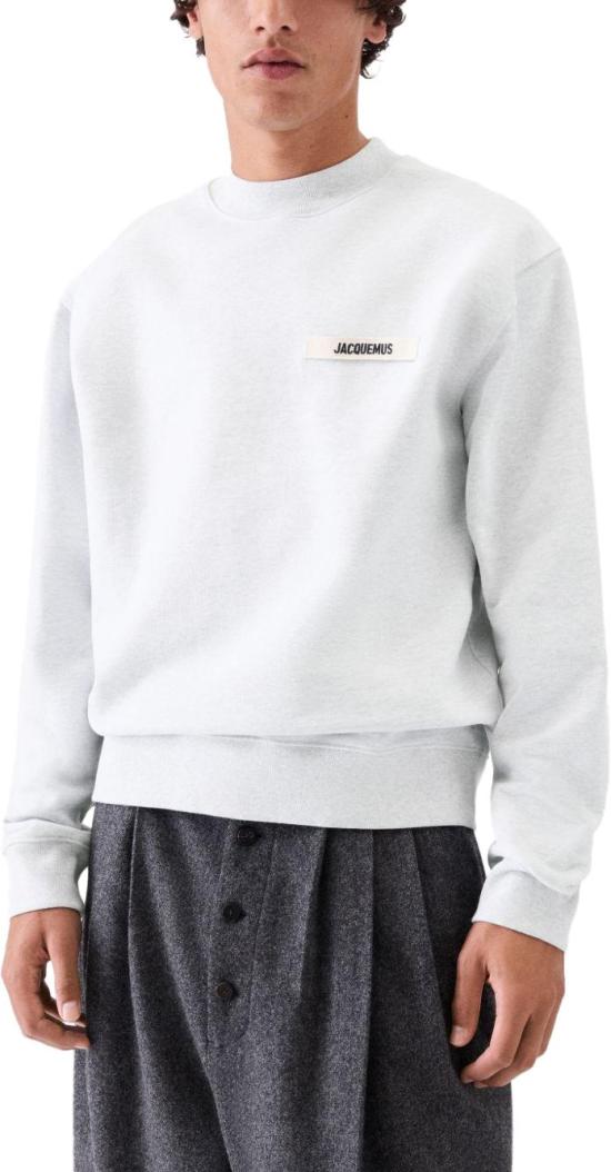 26SS 자크뮈스 그로그랭 스웨트 셔츠 SSM00206AJ00126950 LICHTGREY - JACQUEMUS