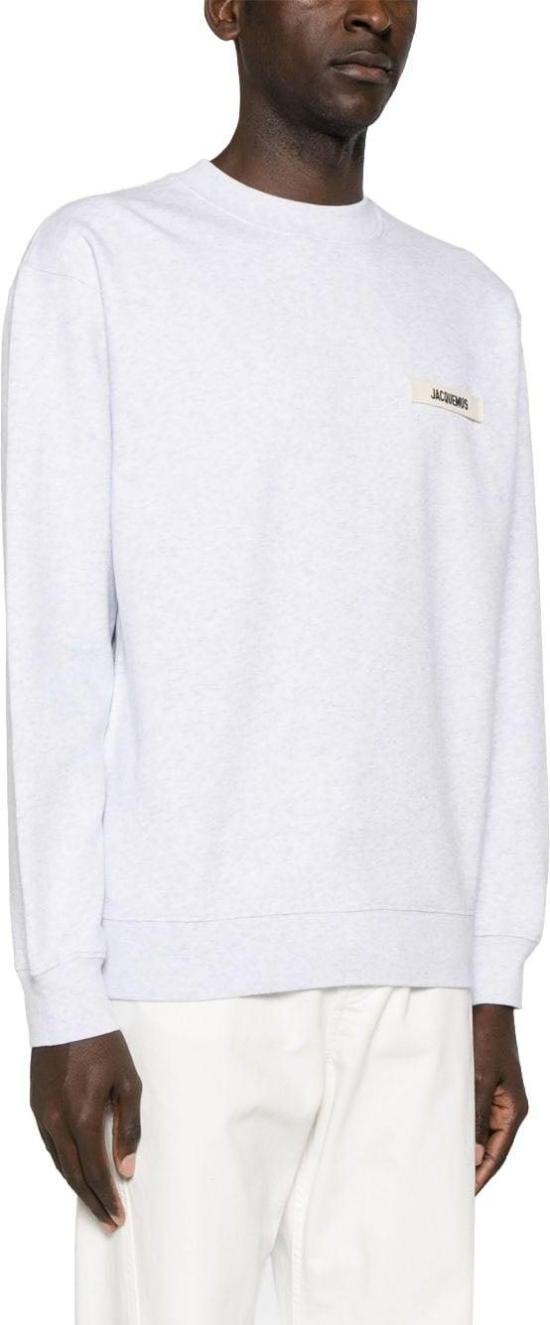 26FW 자크뮈스 그로그랭 스웨트 셔츠 SSM00206AJ00126950 LICHTGREY - JACQUEMUS