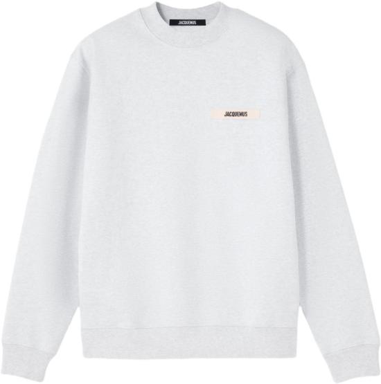 26SS 자크뮈스 그로그랭 스웨트 셔츠 SSM00206AJ00126950 LICHTGREY - JACQUEMUS