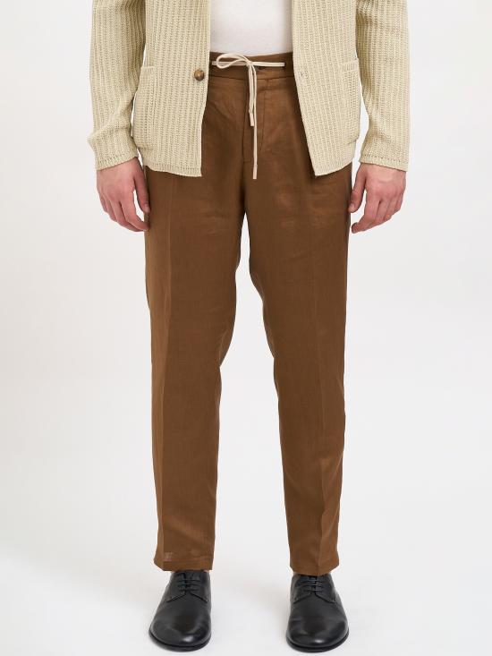 26SS 다니엘알렉산드리니 스트레이트 팬츠 NDUPL0002LI00092009 Brown - DANIELE ALESSANDRINI