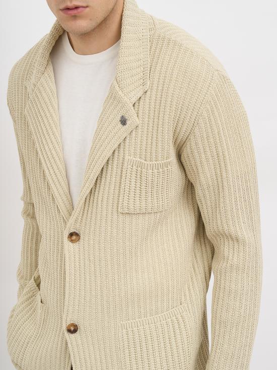 26SS 다니엘알렉산드리니 가디건 NDUML0006YCO00032002 Beige - DANIELE ALESSANDRINI