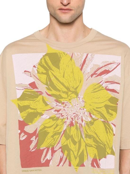  드리스 반 노튼 반팔 티셔츠 2510211411608100 BEIGE - DRIES VAN NOTEN