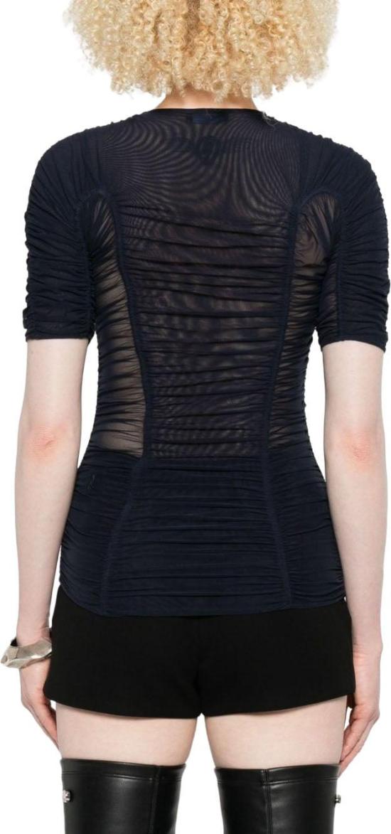 25FW 뮈글러 반팔 티셔츠 25F3TO08165956115 NAVY - MUGLER