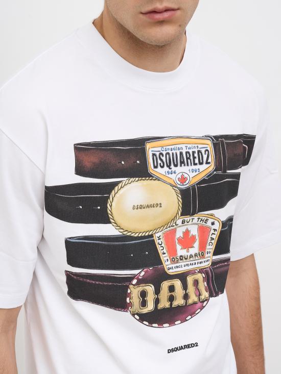 26SS 디스퀘어드2 반팔 티셔츠 NS78GD0113D20033100 White - DSQUARED2