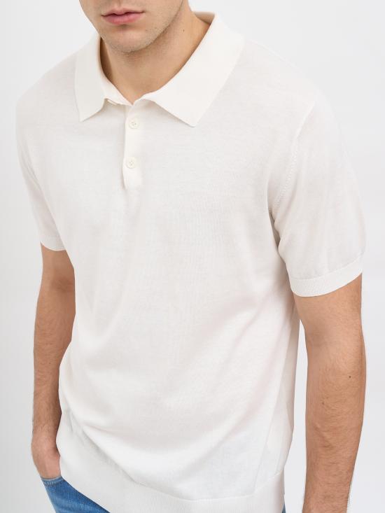 26SS 다니엘알렉산드리니 폴로 티셔츠 NDUMC0010YSE0001001 White - DANIELE ALESSANDRINI