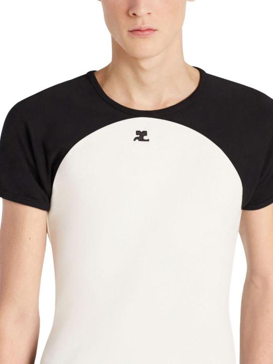 25FW 쿠레쥬 반팔 티셔츠 325JTS215JS02030098 DIVERS - COURREGES