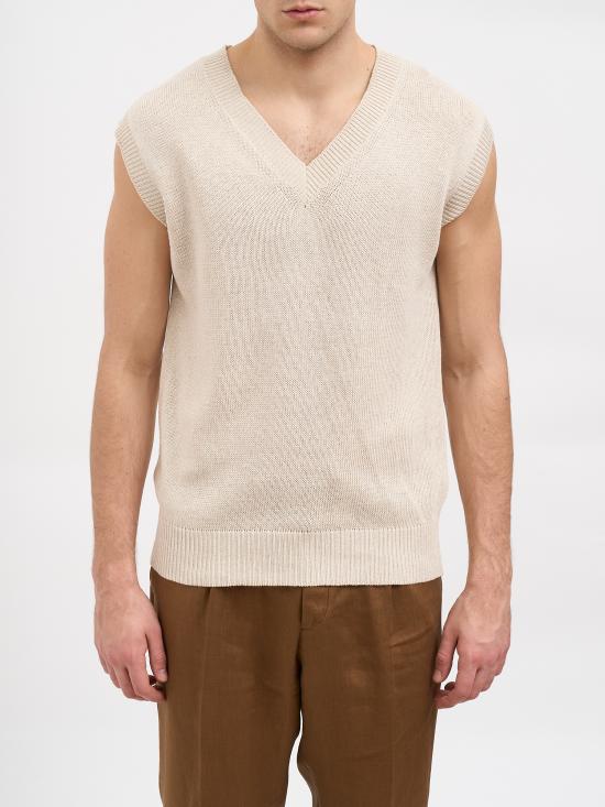 26SS 다니엘알렉산드리니 니트 베스트 NDUMC0005YPC00012002 Beige