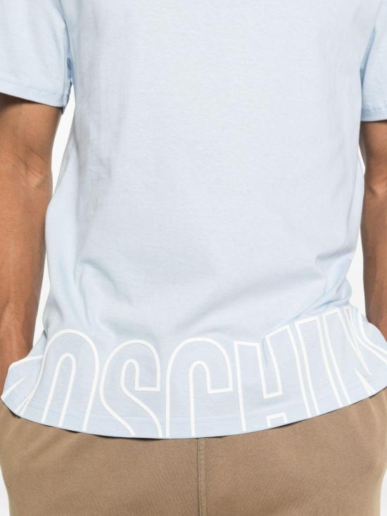 26SS 모스키노 반팔 티셔츠 A070844190306 LICHTBLUE - MOSCHINO