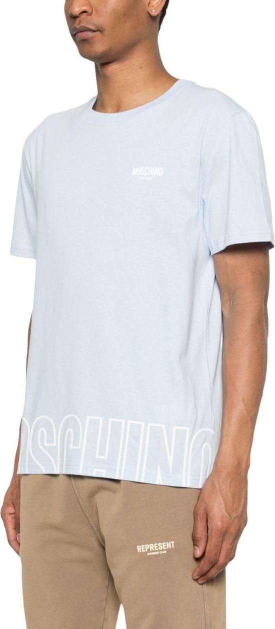 26SS 모스키노 반팔 티셔츠 A070844190306 LICHTBLUE - MOSCHINO