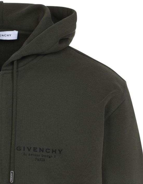 25FW 지방시 후드 티셔츠 BMJ0NJ3YRJ305 DONKERGREEN - GIVENCHY