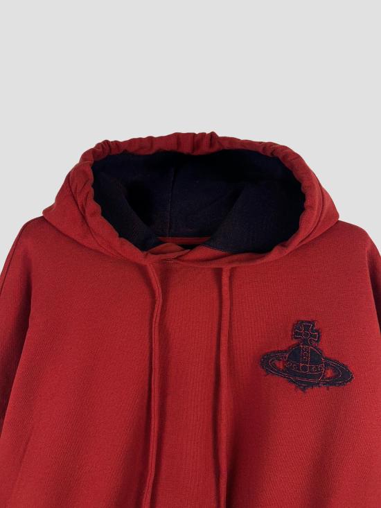 26SS 비비안웨스트우드 후드 티셔츠 1I01001AJ00B2 H401 RED - VIVIENNE WESTWOOD