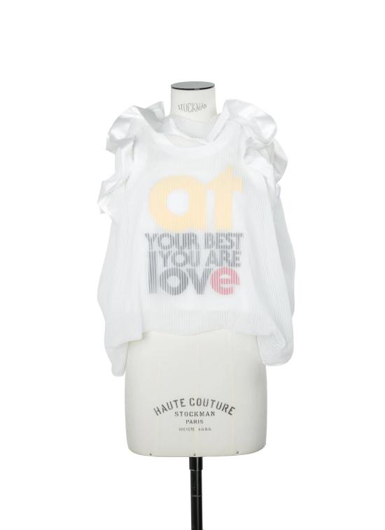 26SS 사카이 후드 티셔츠 2608492 151 OFF WHITE