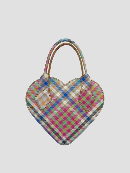 26SS 비비안웨스트우드 토트백 4802000SWS001S O315 HEATHER PLAID - VIVIENNE WESTWOOD
