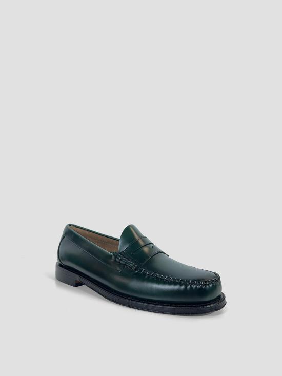 26SS 지에이치 바스앤코 위준 II 라손 페니 로퍼 슬립온 페니 로퍼 BA11010H ODG DARK GREEN LTHR - G.H. BASS & CO.