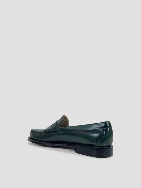 26SS 지에이치 바스앤코 위준 II 라손 페니 로퍼 슬립온 페니 로퍼 BA11010H ODG DARK GREEN LTHR - G.H. BASS & CO.