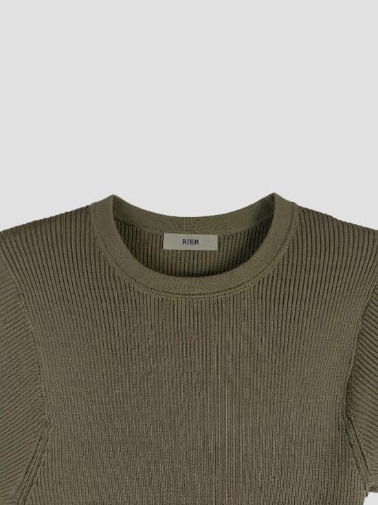 26SS 리에르 반팔 티셔츠 KNW66FRS FOG KNT FOG KNIT - RIER