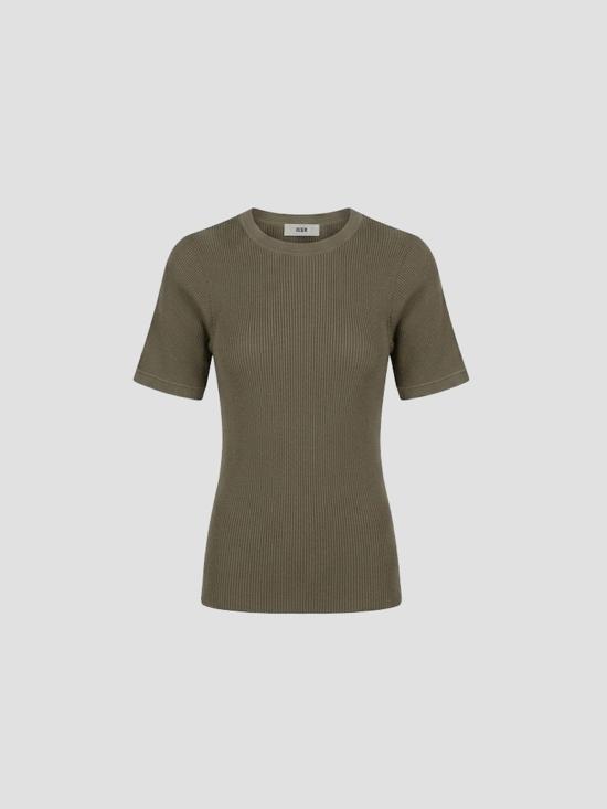 26SS 리에르 반팔 티셔츠 KNW66FRS FOG KNT FOG KNIT