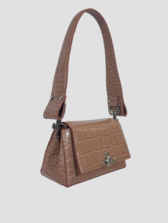 26SS 비비안웨스트우드 헤이즐 스몰 핸드백 4603000WWL0098 G407 DUSTY PINK - VIVIENNE WESTWOOD