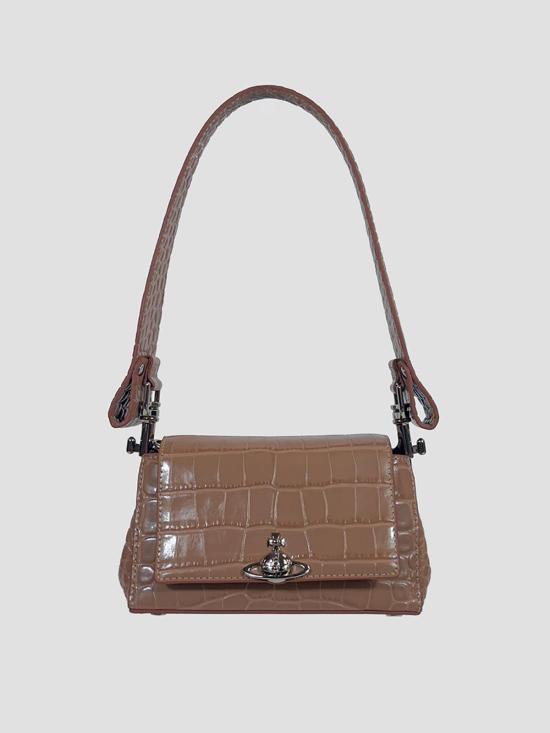 26SS 비비안웨스트우드 헤이즐 스몰 핸드백 4603000WWL0098 G407 DUSTY PINK