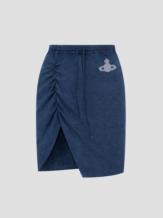 26SS 비비안웨스트우드 데님 스커트 1J01000MJ00B1 K411 BLUE