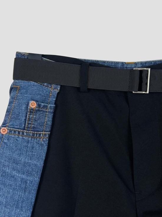 26SS 사카이 숏팬츠 2608435 010 BLACK BLUE - SACAI