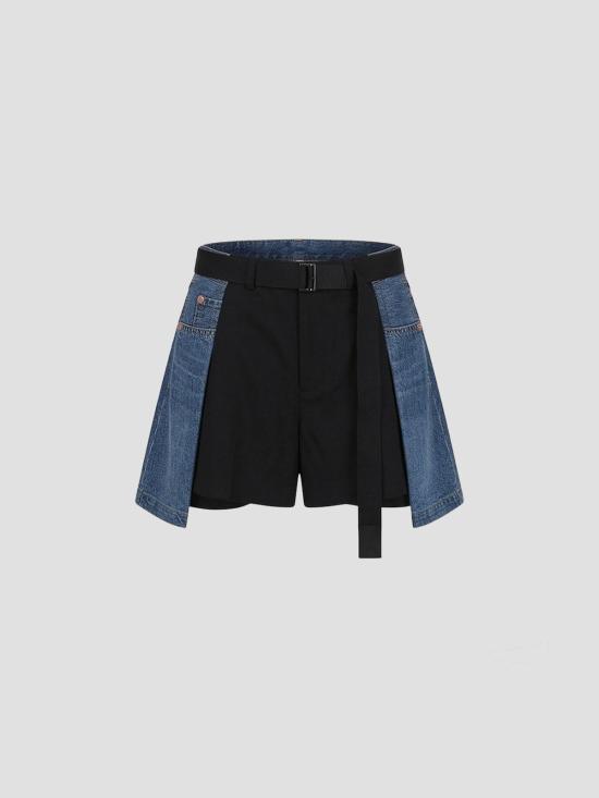26SS 사카이 숏팬츠 2608435 010 BLACK BLUE