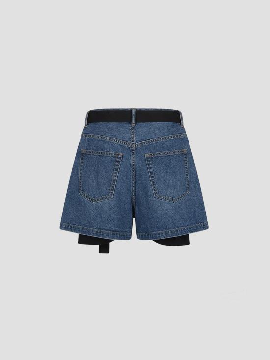 26SS 사카이 숏팬츠 2608435 010 BLACK BLUE - SACAI