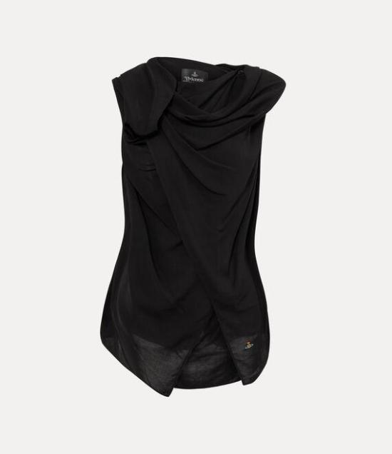 26SS 비비안웨스트우드 블라우스 15050014W01CM N401 BLACK