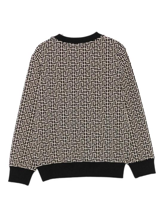 26SS [키즈] 발망 캐시미어 니트 BX4P00Z2411 106NE CREAM BLACK