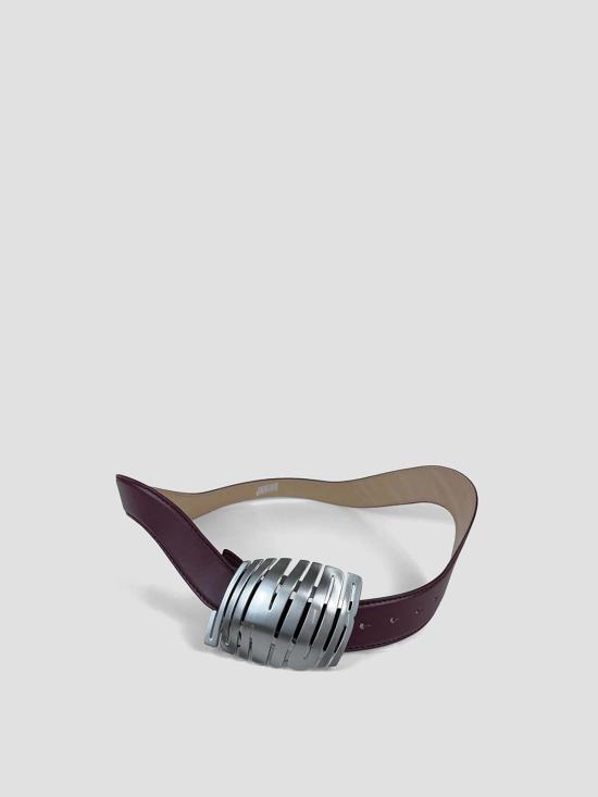 26SS 장 폴 고티에 가죽 벨트 2602UAC083L050 28 BURGUNDY - JEAN PAUL GAULTIER
