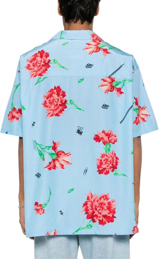  모스키노 반팔 셔츠 A022602631293 LICHTBLUE - MOSCHINO