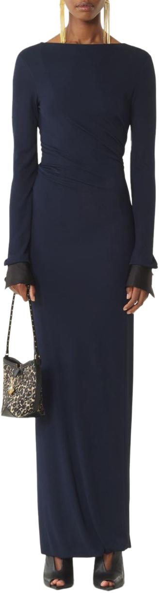 26SS 랑방 롱 원피스 RWDR00406246P2629 NAVY - LANVIN