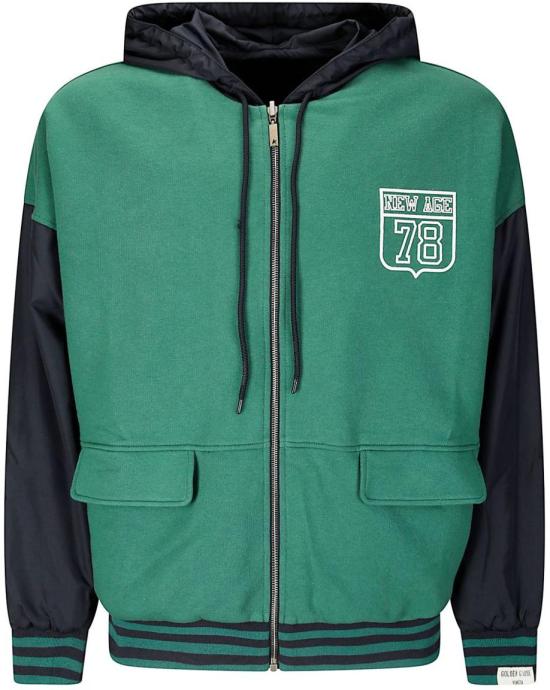 25SS 골든구스 후드 티셔츠 GUP02181P00186635912 DONKERGREEN