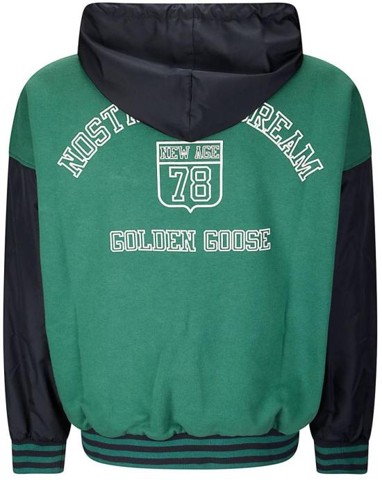 25SS 골든구스 후드 티셔츠 GUP02181P00186635912 DONKERGREEN - GOLDEN GOOSE