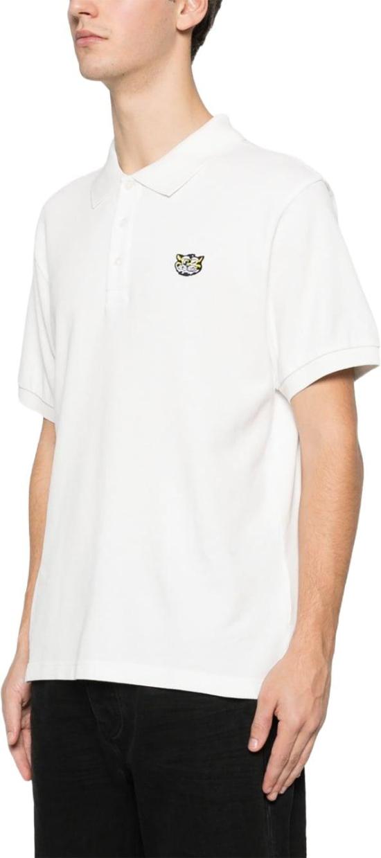 26SS 겐조 와일드 타이거 슬림 폴로 티셔츠 FG55PO1014PU02 WHITE - KENZO