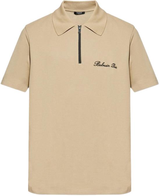 25FW 발망 폴로 티셔츠 DH1GC028BC78WHL BEIGE