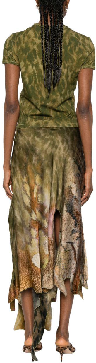 26SS 디젤 반팔 티셔츠 A235720TJBF5CRA DONKERGREEN - DIESEL