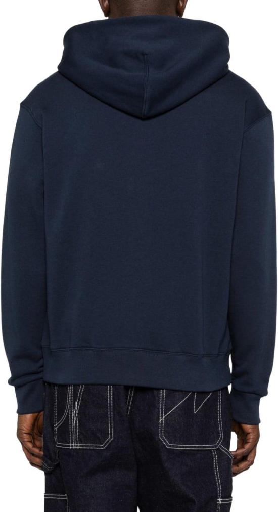 26SS 겐조 와일드 타이거 엠브로이더드 후드 티셔츠 FG55HO2034MJ76 NAVY - KENZO