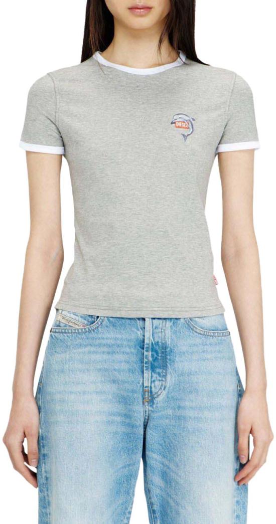 26SS 디젤 반팔 티셔츠 A219170QHHA9CB LICHTGREY - DIESEL