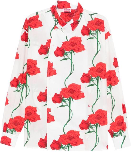 26SS 겐조 긴팔 셔츠 FG55CH4249O203 WHITE