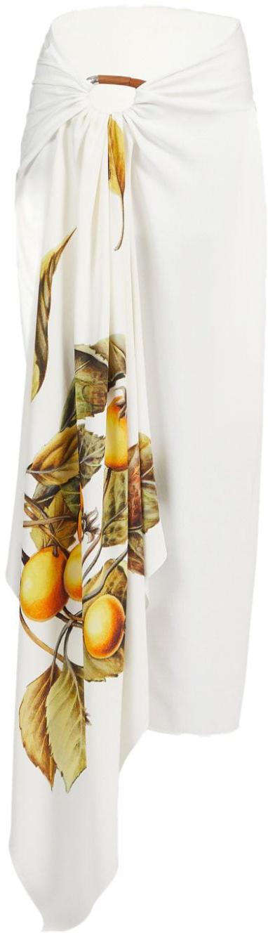  살바토레 페라가모 미디 스커트 771053255 WHITE